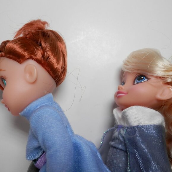 2017 Olaf's Frozen Adventure Elsa & Anna Petite 6" Doll Gift Set Princess Jakks - Picture 4 of 11